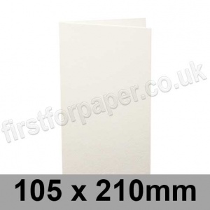 Cumulus, Pre-Creased, Single Fold Cards, 250gsm, 105 x 210mm, Natural