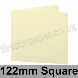 Cumulus, Pre-Creased, Single Fold Cards, 250gsm, 122mm Square, Cream