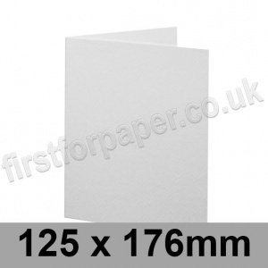 Cumulus, Pre-Creased, Single Fold Cards, 350gsm, 125 x 176mm, White