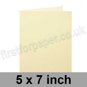 Cumulus, Pre-Creased, Single Fold Cards, 250gsm, 127 x 178mm (5 x 7 inch), Cream