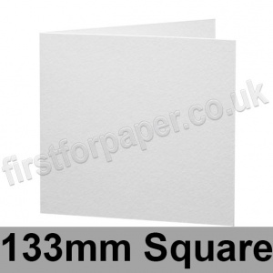 Cumulus, Pre-Creased, Single Fold Cards, 300gsm, 133mm Square, White