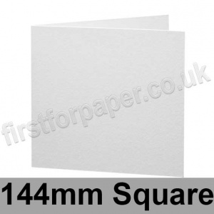 Cumulus, Pre-Creased, Single Fold Cards, 250gsm, 144mm Square, White