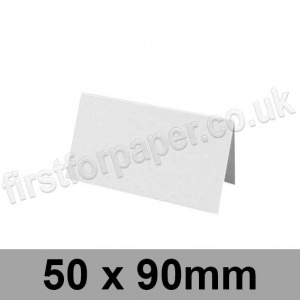 Enstone, Hammer Embossed, Pre-creased, Place Cards, 280gsm, 50 x 90mm, Bright White