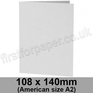 Enstone, Hammer Embossed, Pre-creased, Single Fold Cards, 280gsm, 108 x 140mm (American A2), Bright White