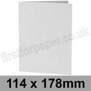 Enstone, Hammer Embossed, Pre-creased, Single Fold Cards, 280gsm, 114 x 178mm, Bright White