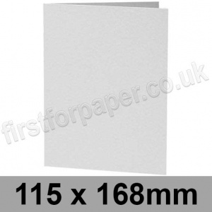 Enstone, Hammer Embossed, Pre-creased, Single Fold Cards, 280gsm, 115 x 168mm, Bright White