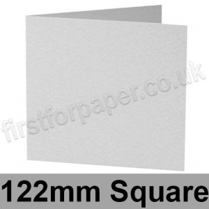 Enstone, Hammer Embossed, Pre-creased, Single Fold Cards, 280gsm, 122mm Square, Bright White