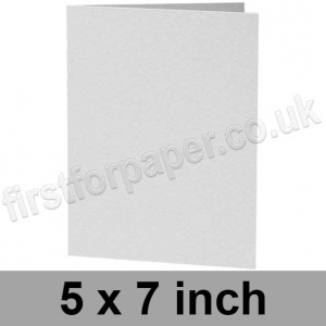 Enstone, Hammer Embossed, Pre-creased, Single Fold Cards, 280gsm, 127 x 178mm (5 x 7 inch), Bright White