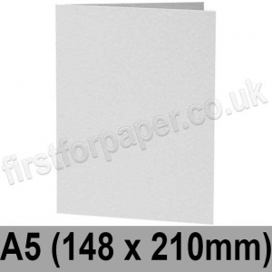 Enstone, Hammer Embossed, Pre-creased, Single Fold Cards, 280gsm, 148 x 210mm (A5), Bright White
