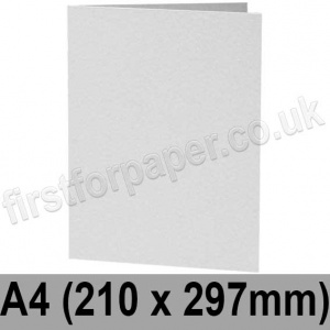 Enstone, Hammer Embossed, Pre-creased, Single Fold Cards, 280gsm, 210 x 297mm (A4), Bright White