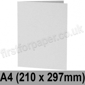 Enstone, Hammer Embossed, Pre-creased, Single Fold Cards, 280gsm, 210 x 297mm (A4), Bright White