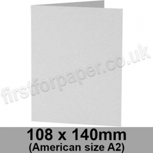 Enstone, Hide Embossed, Pre-creased, Single Fold Cards, 280gsm, 108 x 140mm (American A2), Bright White
