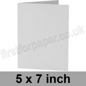 Enstone, Hide Embossed, Pre-creased, Single Fold Cards, 280gsm, 127 x 178mm (5 x 7 inch), Bright White