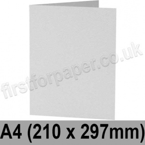 Enstone, Hide Embossed, Pre-creased, Single Fold Cards, 280gsm, 210 x 297mm (A4), Bright White