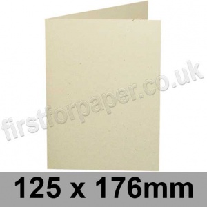 Harrier Speckled, Pre-creased, Single Fold Cards, 240gsm, 125 x 176mm, Ivory