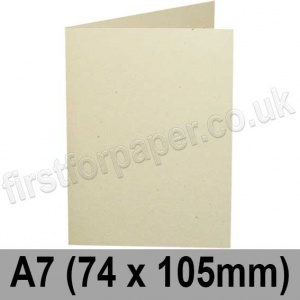 Harrier Speckled, Pre-creased, Single Fold Cards, 240gsm, 74 x 105mm (A7), Ivory