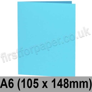 Rapid Colour Card, Pre-creased, Single Fold Cards, 240gsm, 105 x 148mm (A6), African Blue