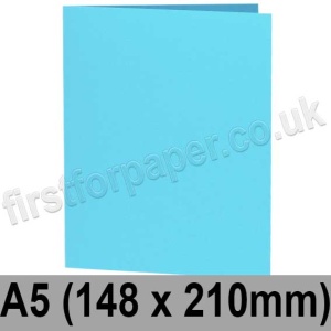 Rapid Colour Card, Pre-creased, Single Fold Cards, 240gsm, 148 x 210mm (A5), African Blue