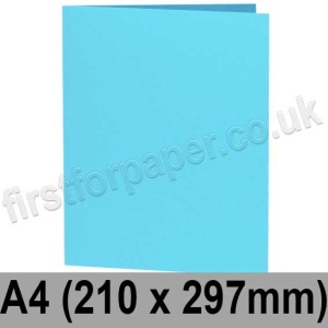 Rapid Colour Card, Pre-creased, Single Fold Cards, 240gsm, 210 x 297mm (A4), African Blue