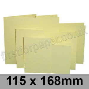 Rapid Colour Card, Pre-creased, Single Fold Cards, 225gsm, 115 x 168mm, Bunting Yellow
