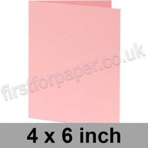 Rapid Colour, Pre-creased, Single Fold Cards, 240gsm, 102 x 152mm (4 x 6 inch), Candy Floss Pink
