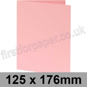 Rapid Colour, Pre-creased, Single Fold Cards, 240gsm, 125 x 176mm, Candy Floss Pink