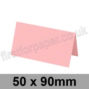 Rapid Colour, Pre-creased, Place Cards, 240gsm, 50 x 90mm, Candy Floss Pink
