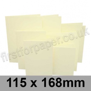 Rapid Colour Card, Pre-creased, Single Fold Cards, 225gsm, 115 x 168mm, Chamois