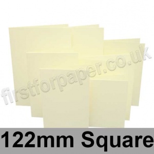 Rapid Colour Card, Pre-creased, Single Fold Cards, 225gsm, 122mm Square, Chamois