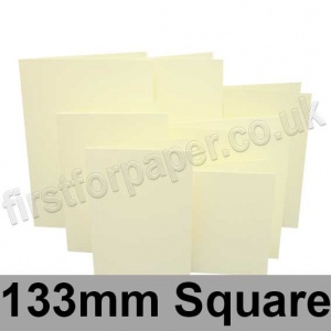 Rapid Colour Card, Pre-creased, Single Fold Cards, 225gsm, 133mm Square, Chamois
