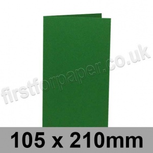 Rapid Colour Card, Pre-creased, Single Fold Cards, 225gsm, 105 x 210mm, Fir Green