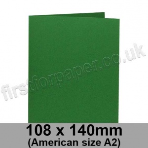 Rapid Colour Card, Pre-creased, Single Fold Cards, 240gsm, 108 x 140mm (American A2), Fir Green
