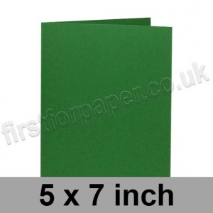 Rapid Colour Card, Pre-creased, Single Fold Cards, 240gsm, 127 x 178mm (5 x 7 inch), Fir Green