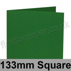 Rapid Colour Card, Pre-creased, Single Fold Cards, 240gsm, 133mm Square, Fir Green