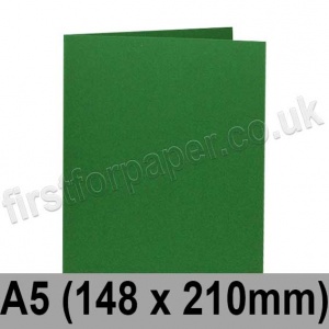 Rapid Colour Card, Pre-creased, Single Fold Cards, 240gsm, 148 x 210mm (A5), Fir Green