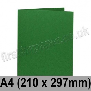 Rapid Colour Card, Pre-creased, Single Fold Cards, 240gsm, 210 x 297mm (A4), Fir Green