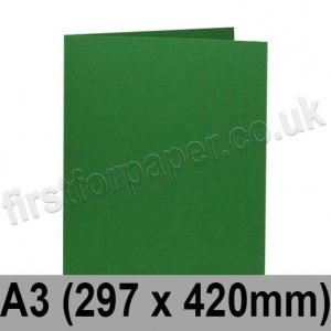 Rapid Colour Card, Pre-creased, Single Fold Cards, 240gsm, 297 x 420mm (A3), Fir Green