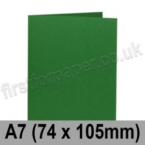 Rapid Colour Card, Pre-creased, Single Fold Cards, 240gsm, 74 x 105mm (A7), Fir Green