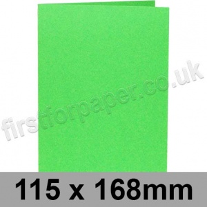 Rapid Colour, Pre-creased, Single Fold Cards, 240gsm, 115 x 168mm, Harlequin Green