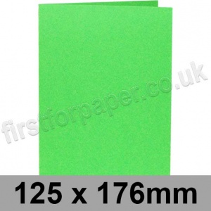 Rapid Colour, Pre-creased, Single Fold Cards, 240gsm, 125 x 176mm, Harlequin Green