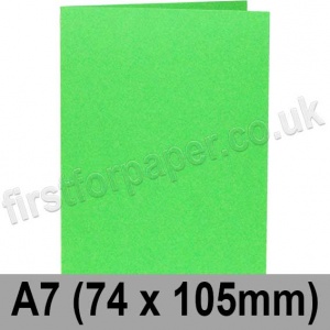 Rapid Colour, Pre-creased, Single Fold Cards, 240gsm, 74 x 105mm (A7), Harlequin Green