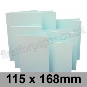 Rapid Colour Card, Pre-creased, Single Fold Cards, 230gsm, 115 x 168mm, Ice Blue