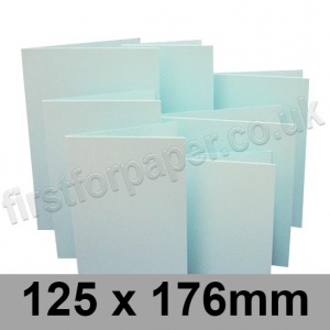 Rapid Colour Card, Pre-creased, Single Fold Cards, 230gsm, 125 x 176mm, Ice Blue