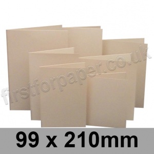 Rapid Colour Card, Pre-creased, Single Fold Cards, 225gsm, 99 x 210mm, Lapwing Brown