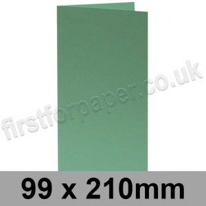 Rapid Colour Card, Pre-creased, Single Fold Cards, 240gsm, 99 x 210mm, Lark Green