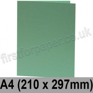 Rapid Colour Card, Pre-creased, Single Fold Cards, 240gsm, 210 x 297mm (A4), Lark Green