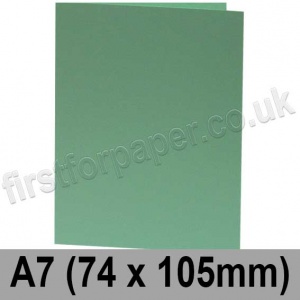 Rapid Colour Card, Pre-creased, Single Fold Cards, 240gsm, 74 x 105mm (A7), Lark Green
