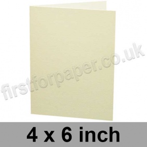 Rapid Colour, Pre-creased, Single Fold Cards, 240gsm, 102 x 152mm (4 x 6 inch), Magnolia Cream