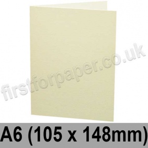 Rapid Colour, Pre-creased, Single Fold Cards, 240gsm, 105 x 148mm (A6), Magnolia Cream