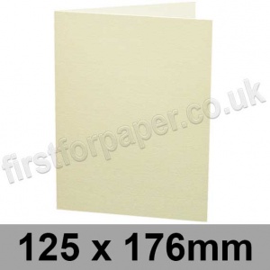 Rapid Colour, Pre-creased, Single Fold Cards, 240gsm, 125 x 176mm, Magnolia Cream